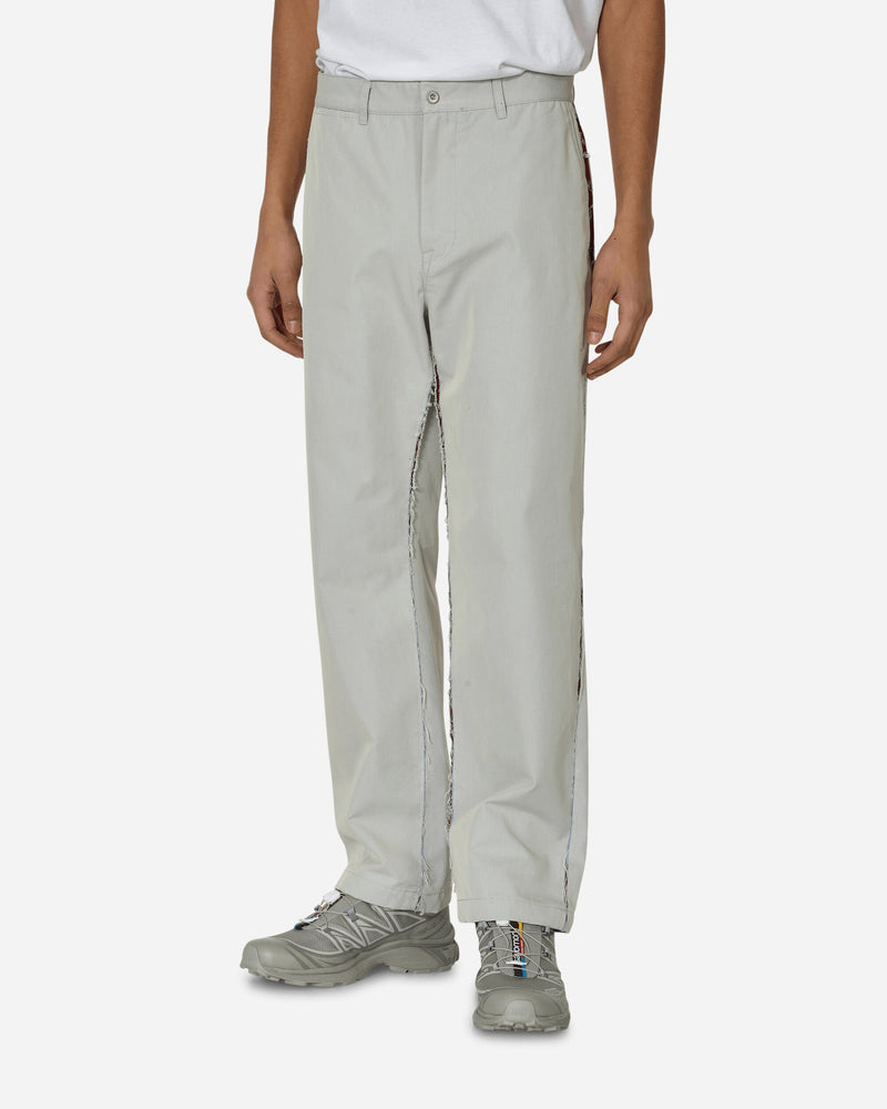 Unaffected Contrast Mesh Panel Pants Light Grey