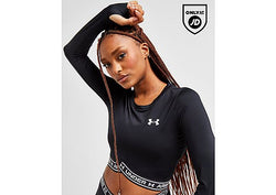 Under Armour Crossover Long Sleeve Crop Top Black