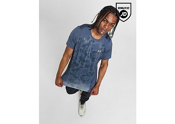 Under Armour HeatGear Camo T-Shirt Blue