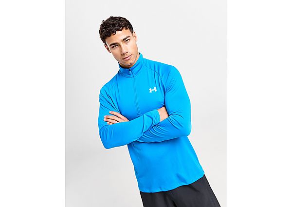 Under Armour Tech 1 4 Zip Top Blue