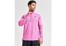 Under Armour UA Tech Vent Geotessa 1 2 Zip Top Astro Pink