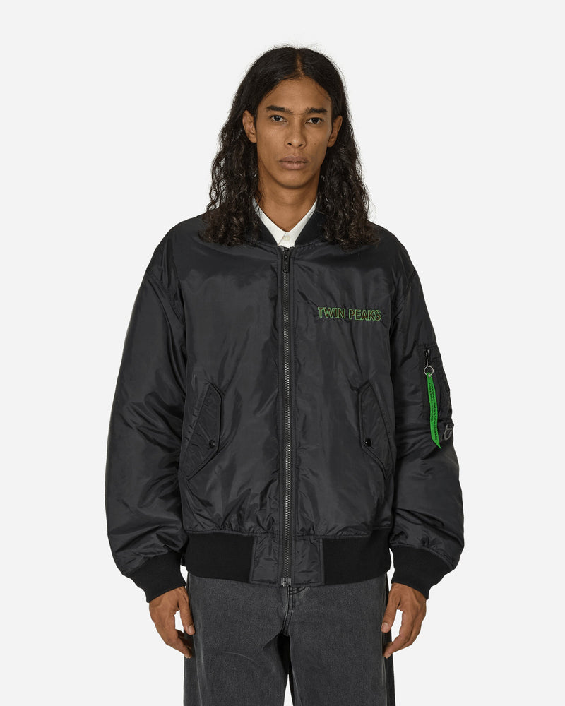 Undercover Twin Peaks Nylon MA-1 Jacket Black