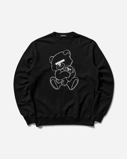 Undercover Men s Teddy Bear Signature Crewneck Sweatshirt Black