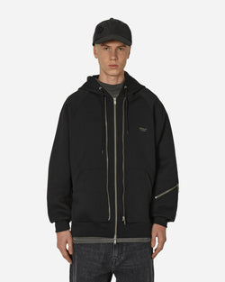 Undercover Double Zip Up Hoodie Black