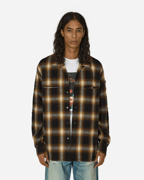 Undercover Checkered Shirt Brown