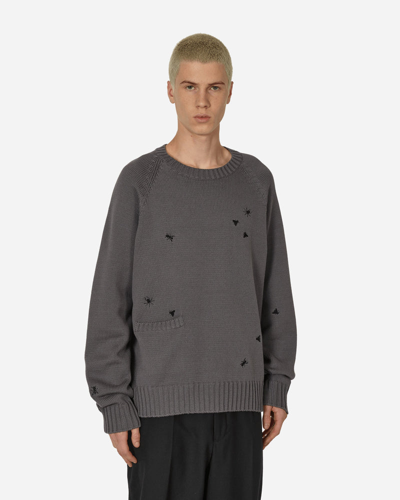 Undercover Embroidered Crewneck Sweater Grey