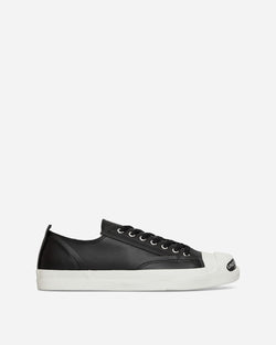 Undercover Women s Toe Logo Leather Sneakers Black