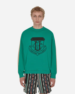 Undercoverism Color-Block Crewneck Sweatshirt Green