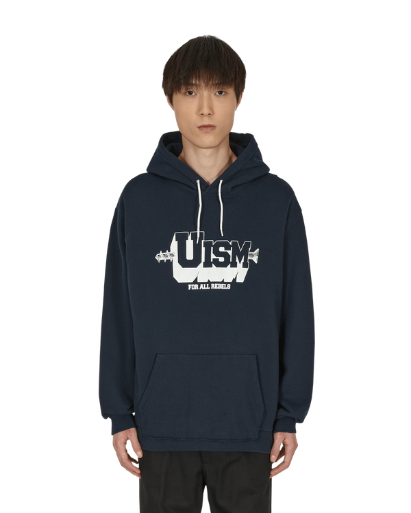 Undercoverism Cut-Up Hooded Sweatshirt Navy