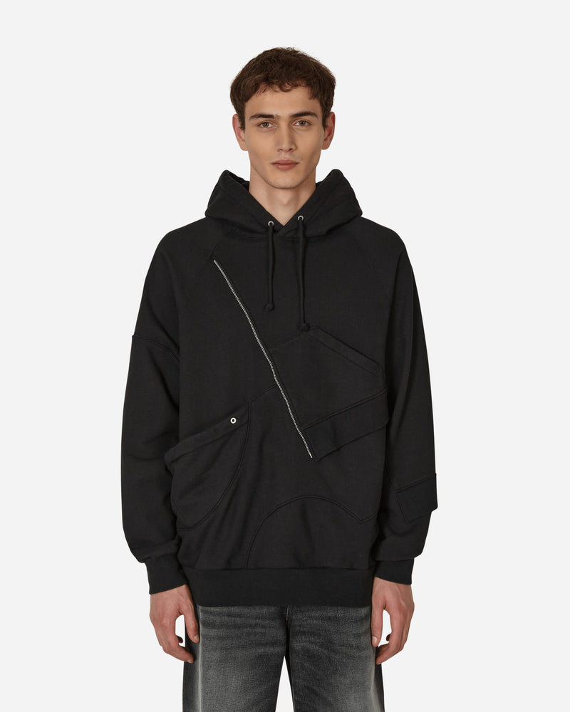 Undercoverism Panelled Hooded Sweatshirt Black