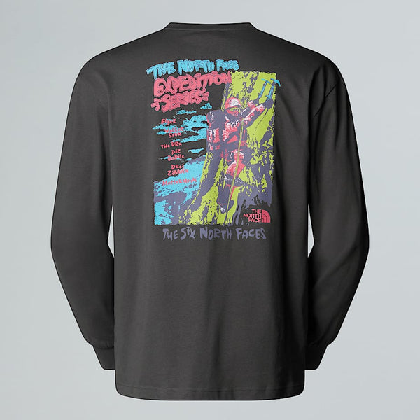 The North Face Expedition Celebration Oversized Long-sleeve T-shirt Anthracite Grey male
