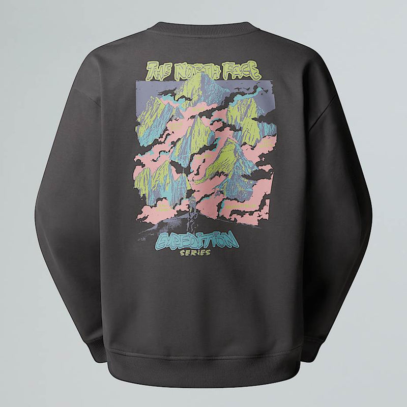 The North Face Expedition Celebration Oversized Sweatshirt Anthracite Grey male