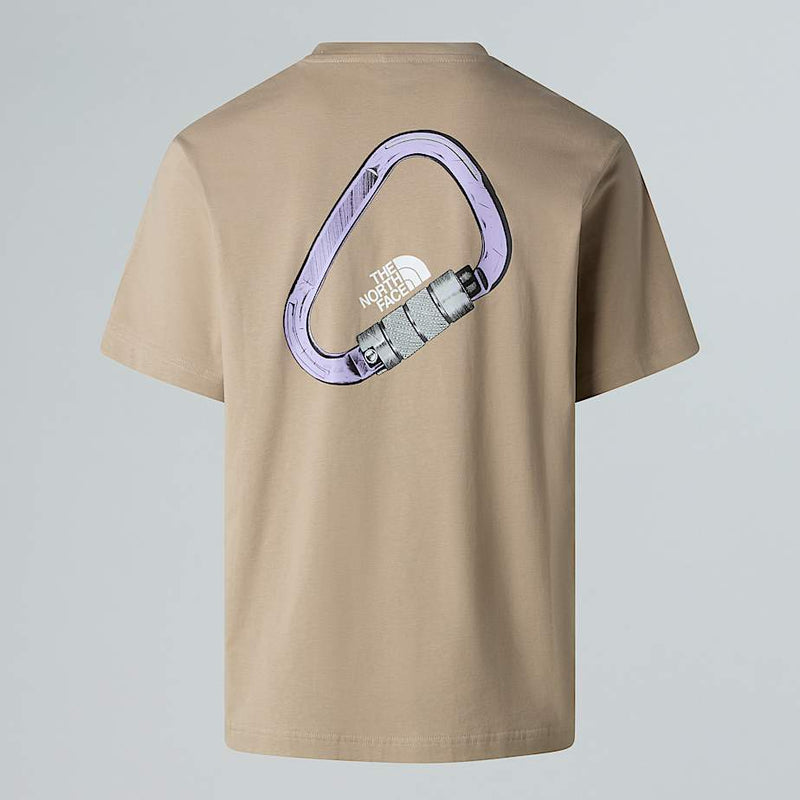 The North Face Explore Carabiner Relaxed T-shirt Mushroom Grey male