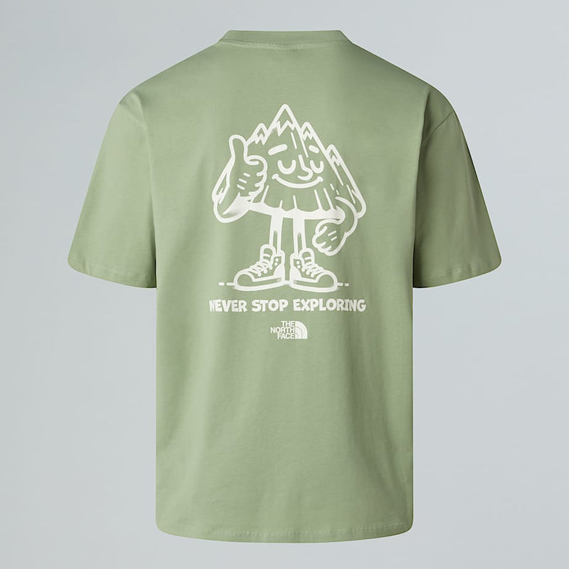 The North Face Mountain Fun Oversized T-shirt Slate Moss male