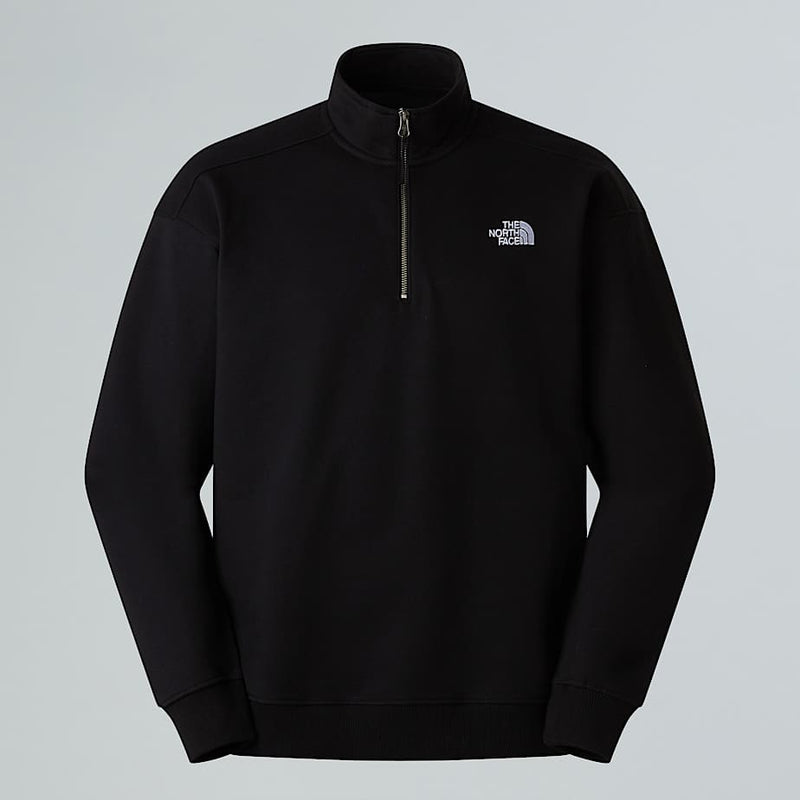 The North Face Oversized 1/4 Zip Sweatshirt Tnf Black male
