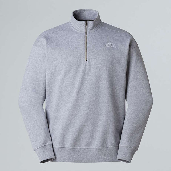 The North Face Oversized 1/4 Zip Sweatshirt Tnf Light Grey Heather male