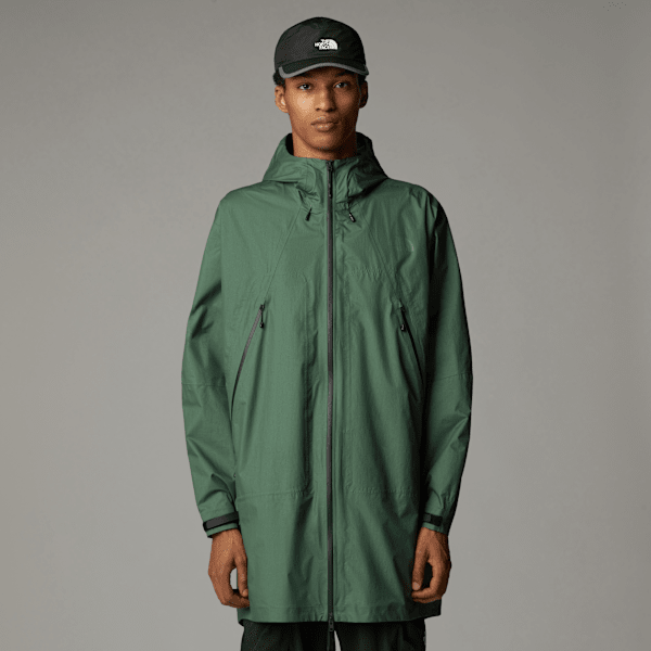 The North Face Packable Rain Parka Duck Green