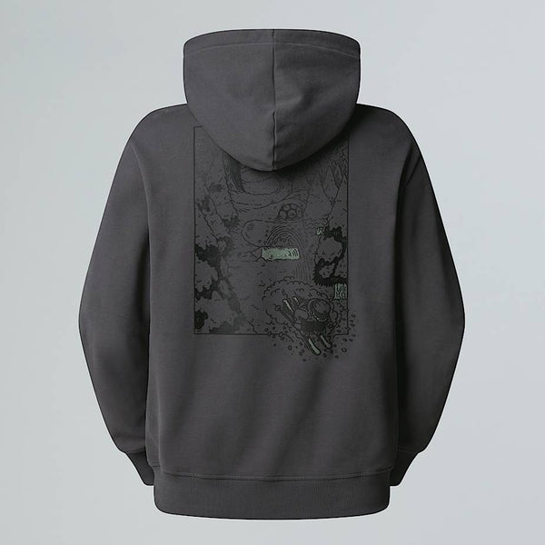 The North Face Powder Days Relaxed Graphic Hoodie Asphalt Grey male