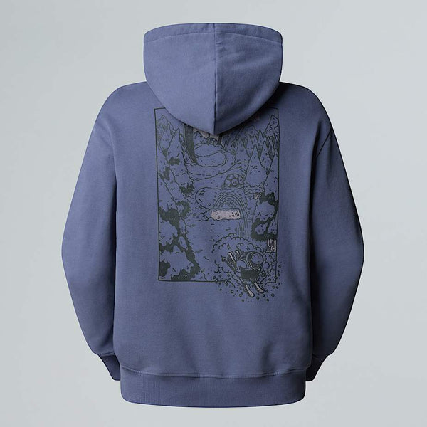 The North Face Powder Days Relaxed Graphic Hoodie Twilight Galaxy male