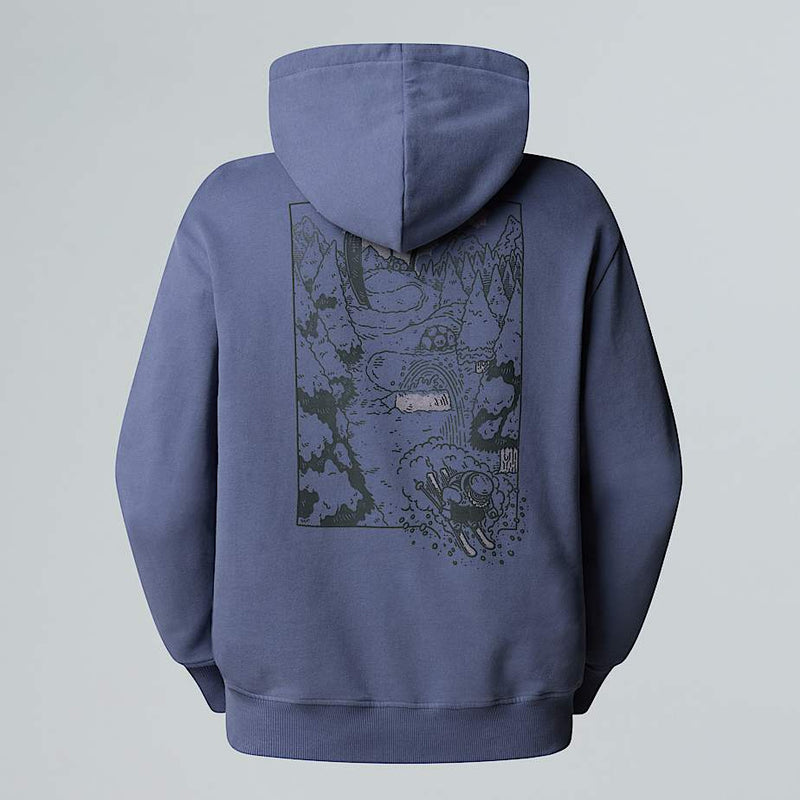 The North Face Powder Days Relaxed Graphic Hoodie Twilight Galaxy male