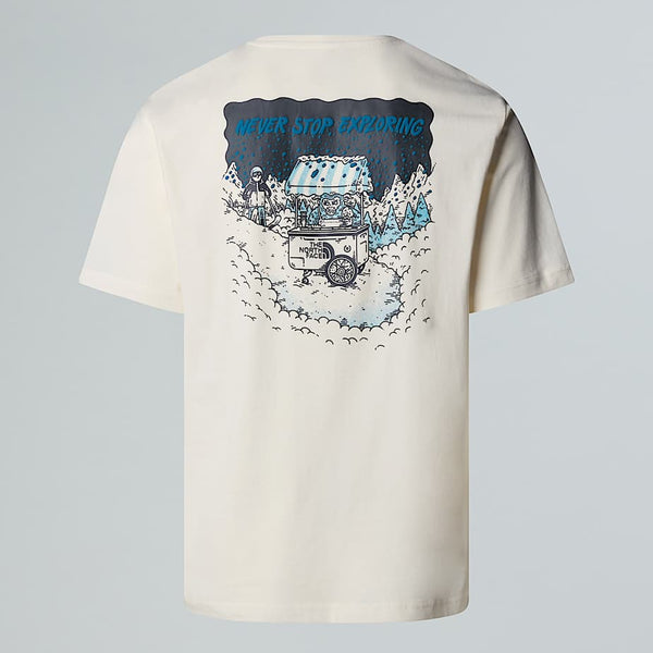 The North Face Powder Days Relaxed Graphic T-shirt White Dune male