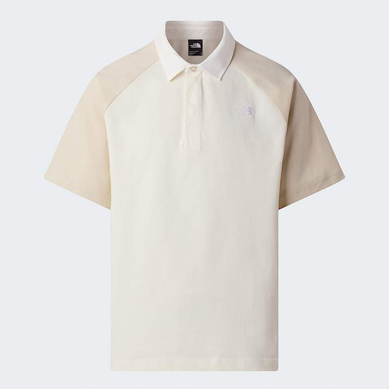 The North Face Rugby Polo Shirt White Dune-desert Stone