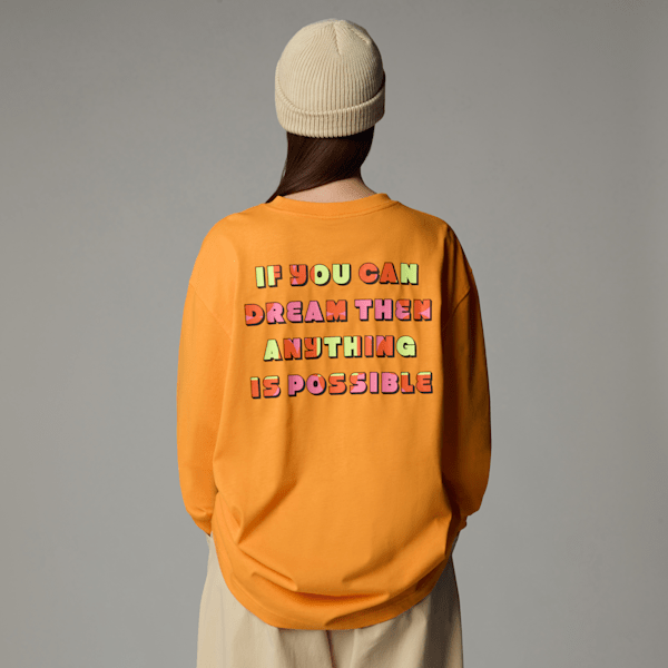 The North Face Unisex Tnf X Yinka Ilori Graphic Long-sleeve T-shirt Apricot Glaze 