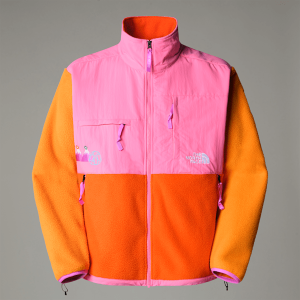 The North Face Unisex Tnf X Yinka Ilori Retro Denali Jacket Red Orange-apricot Glaze | LYBSTORE