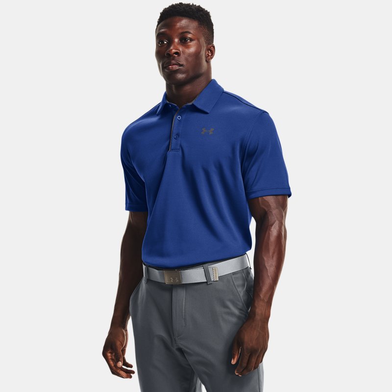 Under Armour Tech™ Polo Tech Blue Pitch Gray