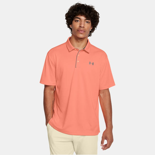 Under Armour Tech™ Polo Flare Orange Pitch Gray Pitch Gray