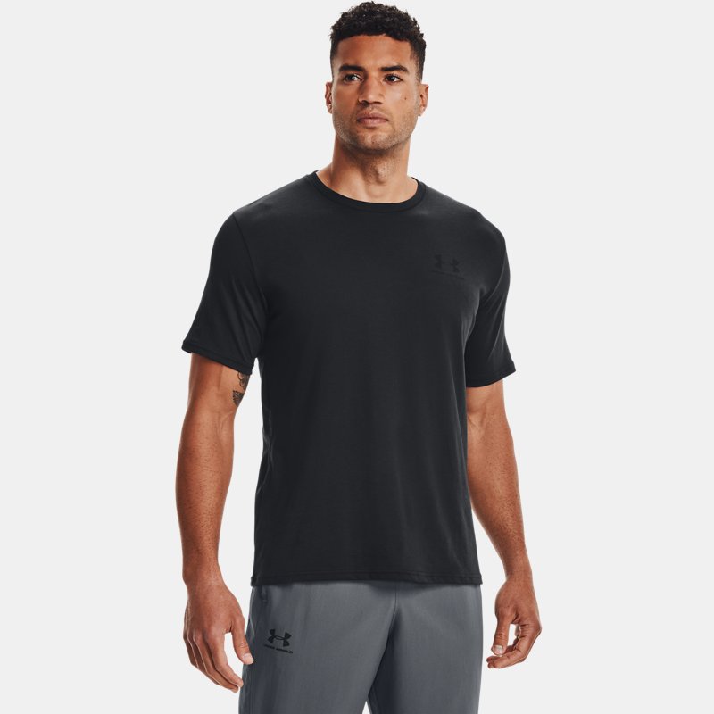 Under Armour Left Chest Logo Short Sleeve Black