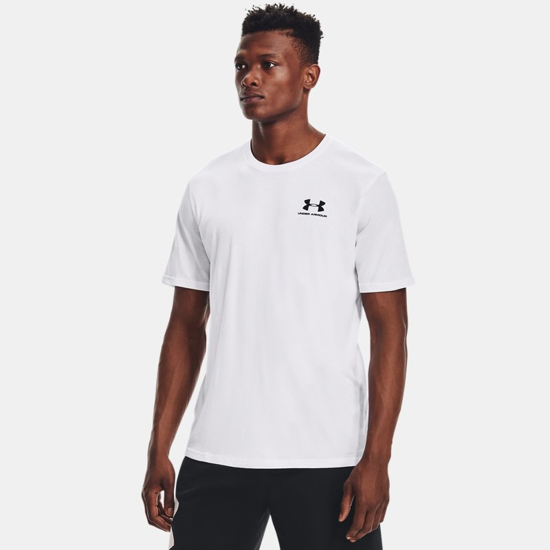 Under Armour Left Chest Logo Short Sleeve White Black