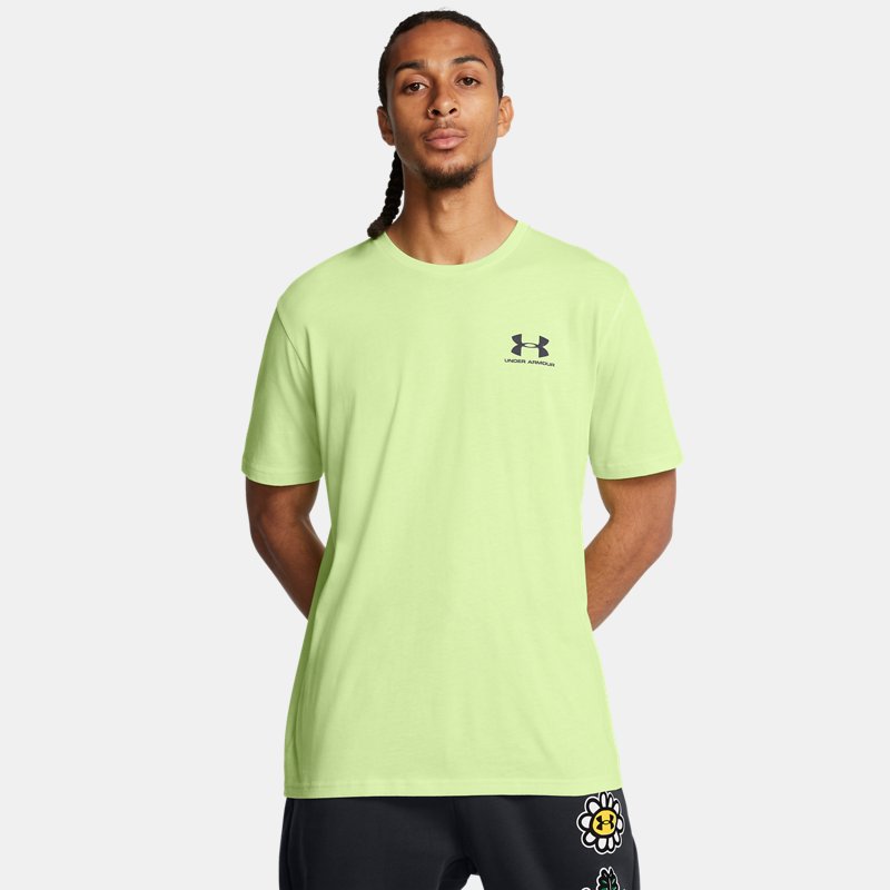 Under Armour Left Chest Logo Short Sleeve Morph Green Black