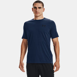 Under Armour Left Chest Logo Short Sleeve Academy Black