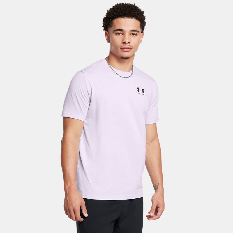 Under Armour Left Chest Logo Short Sleeve Salt Purple Black