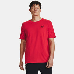 Under Armour Left Chest Logo Short Sleeve Red Black