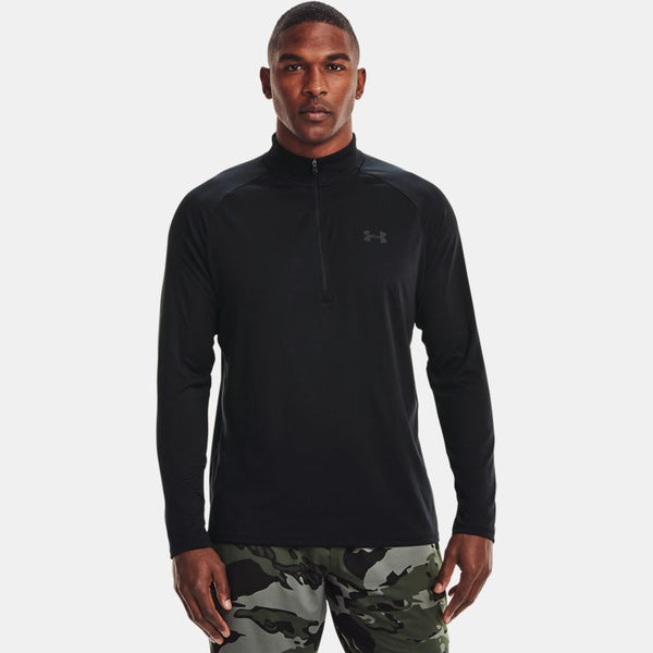 Under Armour Tech™ ½ Zip Long Sleeve Black Charcoal