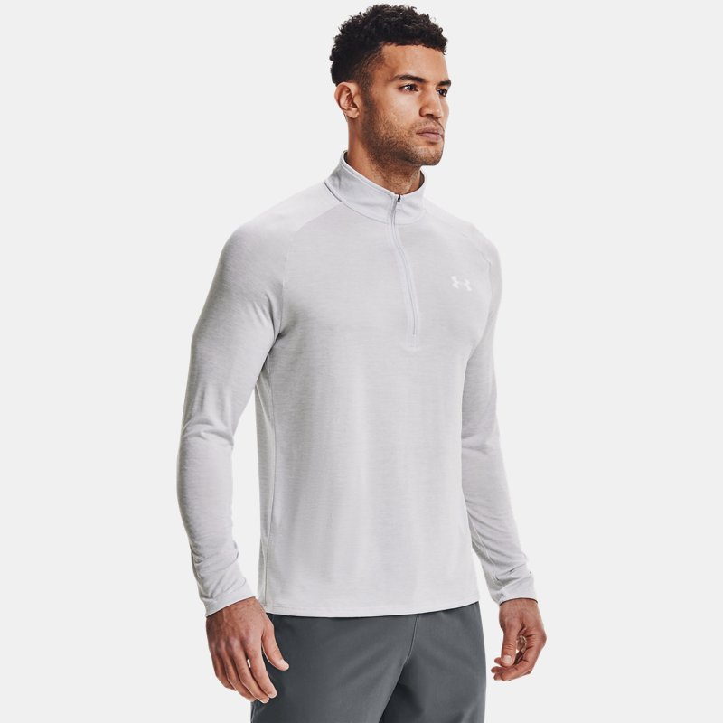 Under Armour Tech™ ½ Zip Long Sleeve Halo Gray White