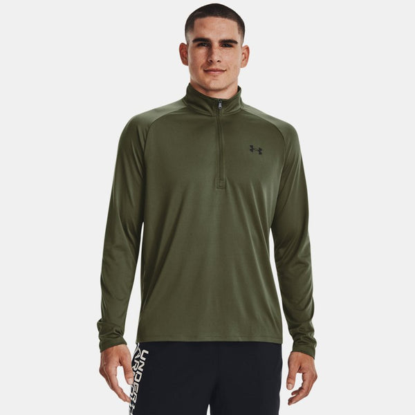 Under Armour Tech™ ½ Zip Long Sleeve Marine OD Green Black