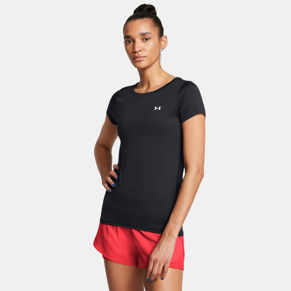 Under Armour HeatGear® Armour Short Sleeve Black White