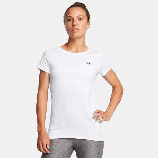 Under Armour HeatGear® Armour Short Sleeve White Black