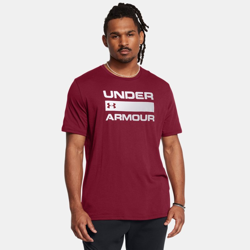 Under Armour Team Issue Wordmark Short Sleeve Cardinal Dark Maroon