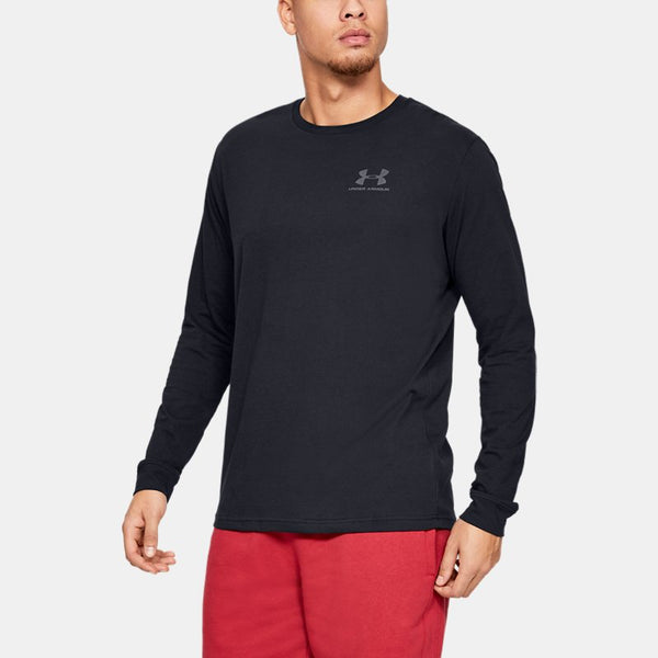 Under Armour Left Chest Long Sleeve Black Black