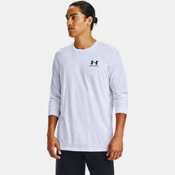 Under Armour Left Chest Long Sleeve White Black