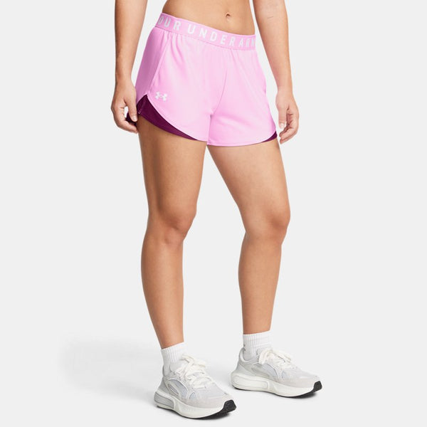 Under Armour Play Up Shorts Stellar Pink Purple Gemini White