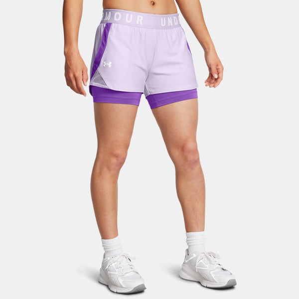 Under Armour Play Up -in- Shorts Salt Purple Lavish White