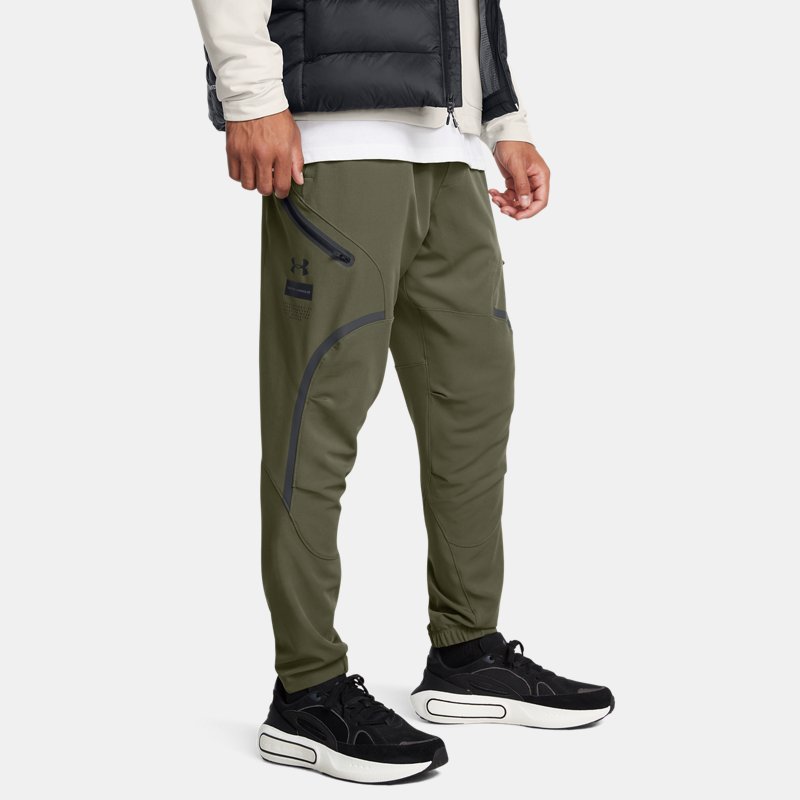 Under Armour Unstoppable Cargo Pants Marine OD Green Black