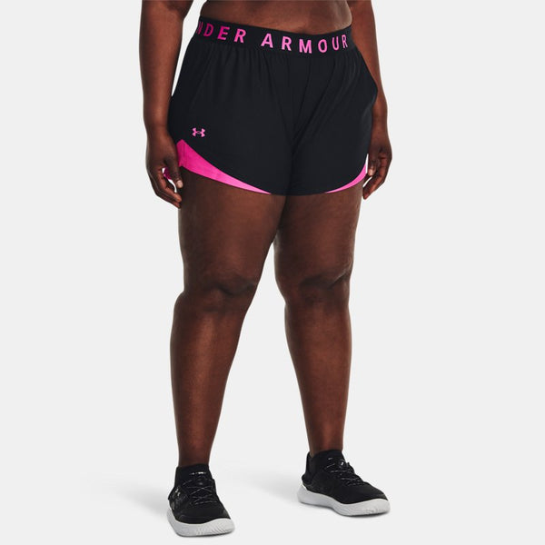 Under Armour Play Up Shorts Black Rebel Pink Rebel Pink