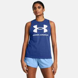 Under Armour Rival Tank Tech Blue White