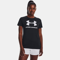 Under Armour Rival Logo Short Sleeve Black White